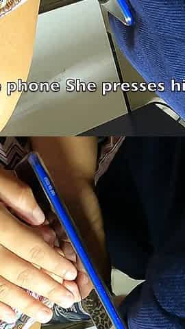 Unknown Brazilian MILF Press My Dick with Her Phone in Public Train - Dick Flashing Touching