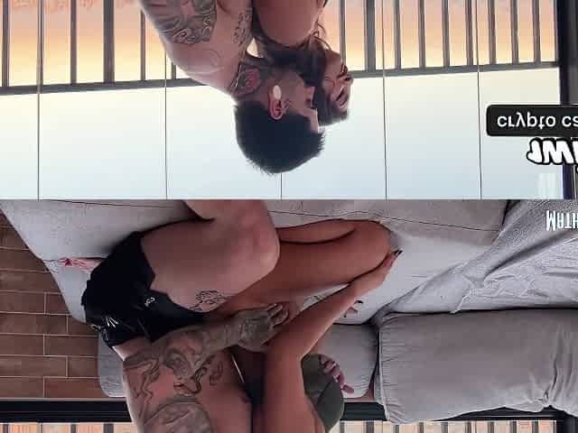 Iara Argentina - That Argentinian Slut Was Showing Off On The Buildings Balconyand Invited Me To Fuck Her Pussy