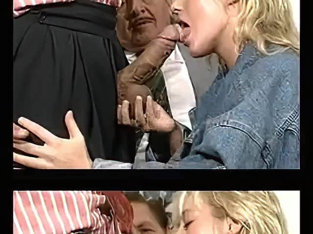 Couple and old man fuck