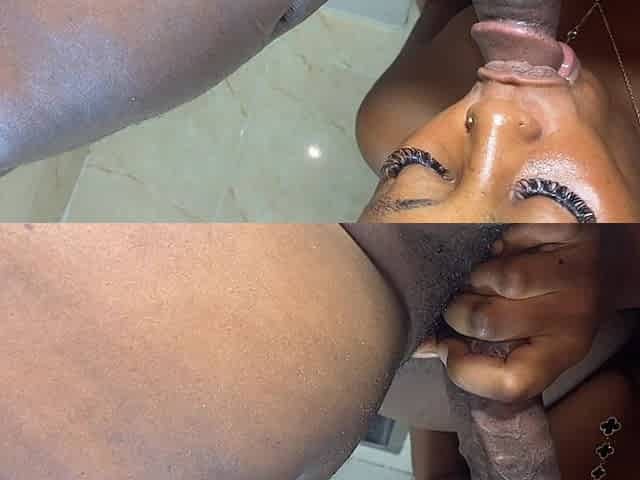 Fuck Queen Spread Her Wet Juicy Pussy on the Kitchen Cabinet for Deep Thrusti