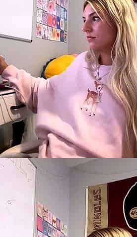 Blonde teen Sierras first erotic masturbation video