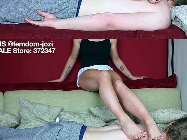 Amateur Back Trampling and Oily Massage