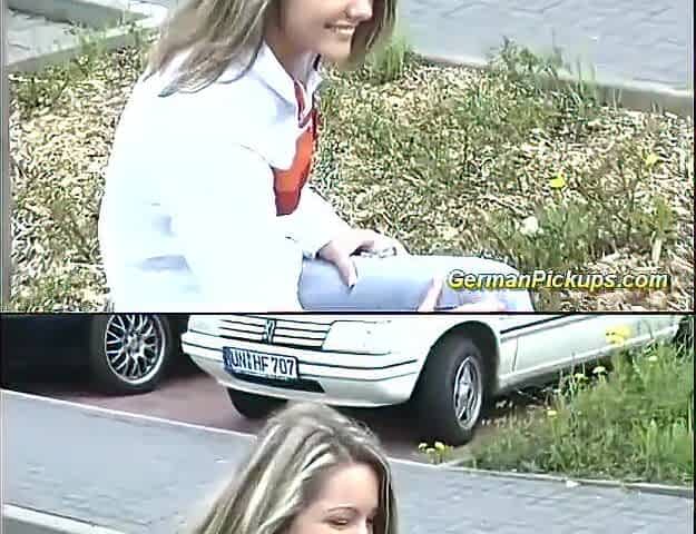 german teen picked up for 1st anal