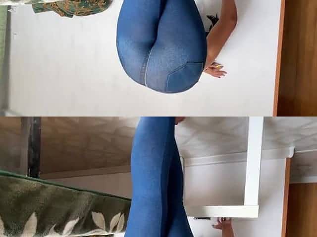 I banged my step mommy in constricted jeans in the booty