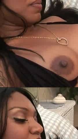 Sweet ebony loves a hard black dick in her wet pussy