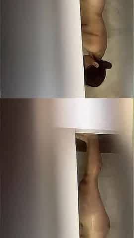 I spy on a hawt tiny angel in the shower and we end up screwing outdoors