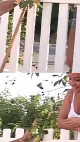 Redhead fucking her neighbor