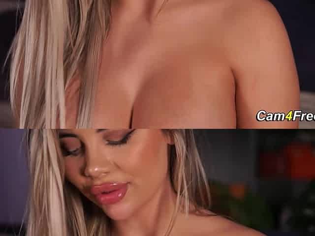 Hot Big Tits European Babe Fucking Her Cunt