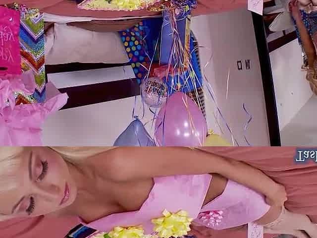 Pretty Blond Rikki Six Gives Tasha Reign The Most good Gift Ever!