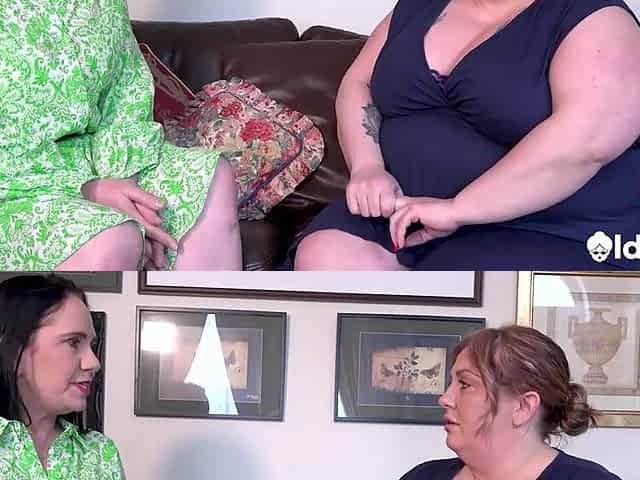 Breasty And Fat Lesbian babes Licking And Fingering - OLDNANNY