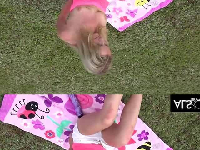 Victoria Pure In Small Breasted Sexy Girl Stuffs Her Tight Shaved Twat With Big Dildo