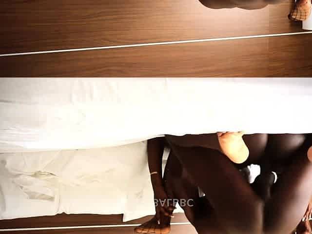 Horny and wild amateur black couple do a hardcore cam show