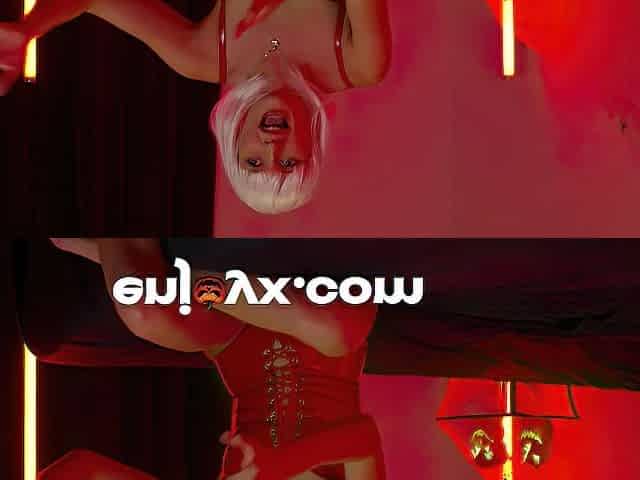 Halloween on Enjoyx: Stacy Cruz's Screams of Joy on large ebony weenie