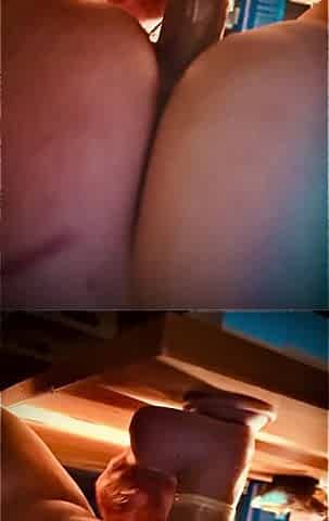 Playing with Dildo