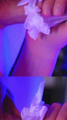 Amazing Nylon Masturbation Together with Her Guy with Amazing Scene!