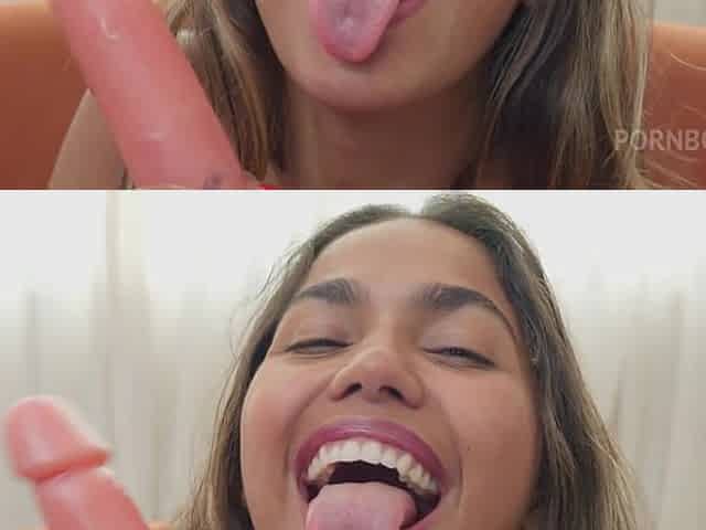 Latina babe Gabi Oliveira gets a powerful anal fuck with a stream