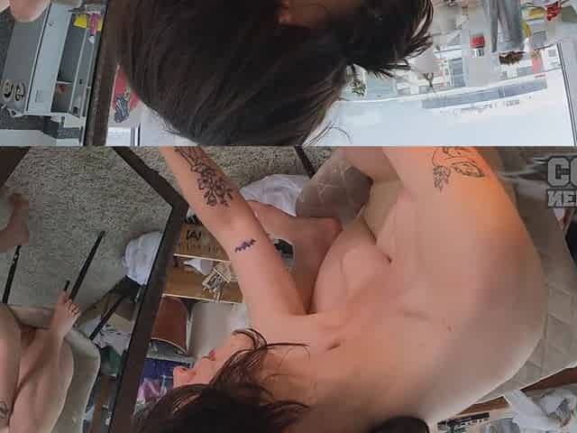 Sofie Pumps Her Pussy Swollen Lips Deep Dildo Pussy Penetration Orgasm Mirror Reflection