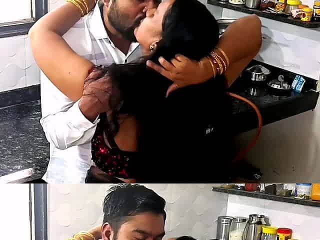 Loving Indian couple warms each other with love and hot sex