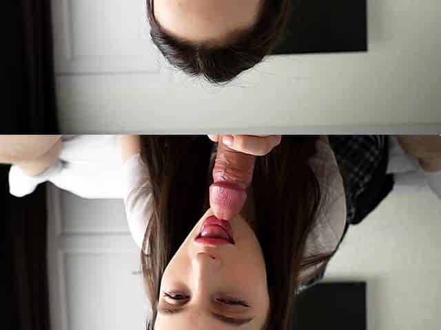 A School Slut In A Plaid Skirt Sucks A Dick And Rides It -