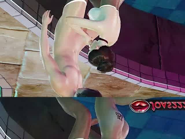 Pool Kojuro Animation: Sloppy Oral sex, Frenulum Tease & Brilliance Aperture Spunk fountain Finish