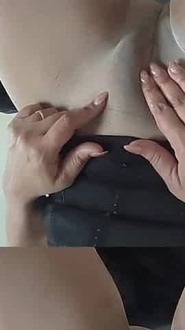 Late Night Pantyhose and Dildo Play