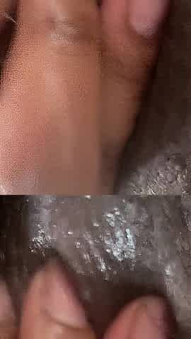 Fingering my creamy juicy snatch in advance of i shower
