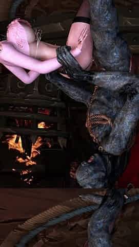 Crazy Warrior Orc Hall Passionate Sex