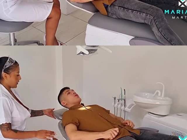 Slutty dentist screws her patient - Mariana Martix