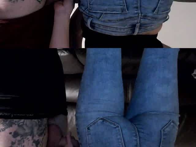 Round Ass Girlfriend in Blue Jeans Want to Be Fuck