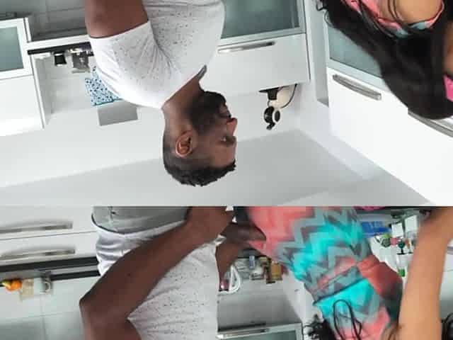 Cute 21yo maid doggyfucked by BBC boss