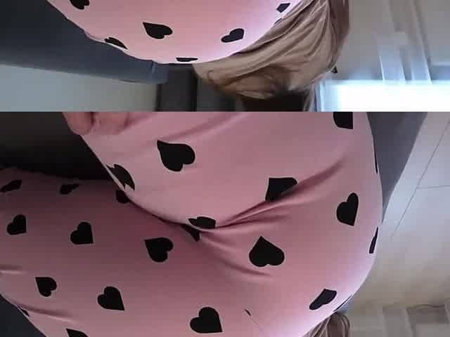 Fat-assed step sister sucks a dick and gets creampied on a couch.