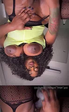 Black Jada Fire solo masturbation