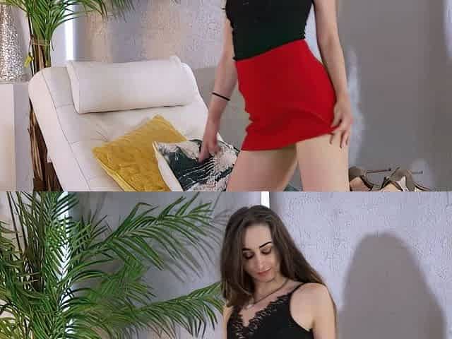 Anilos - Tania Aresti Red Skirt Black Thong