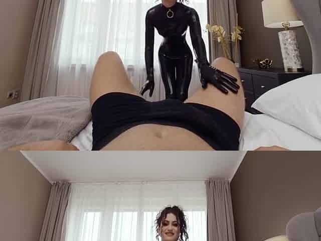 Goth Queen Stuns In Full Latex Bodysuit With Laura Lion And Lydia Black