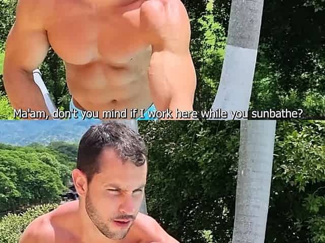 Cheating wife fucks the pool boy when her husband is at