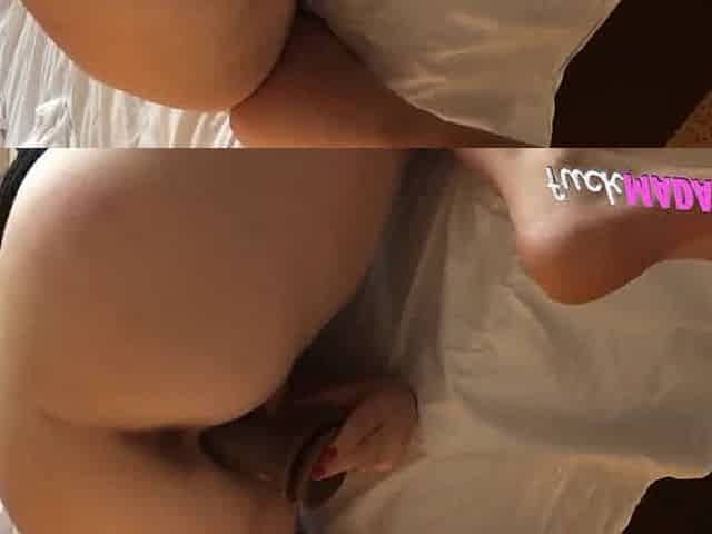 Girl Tries Huge Black Dildo for First Time