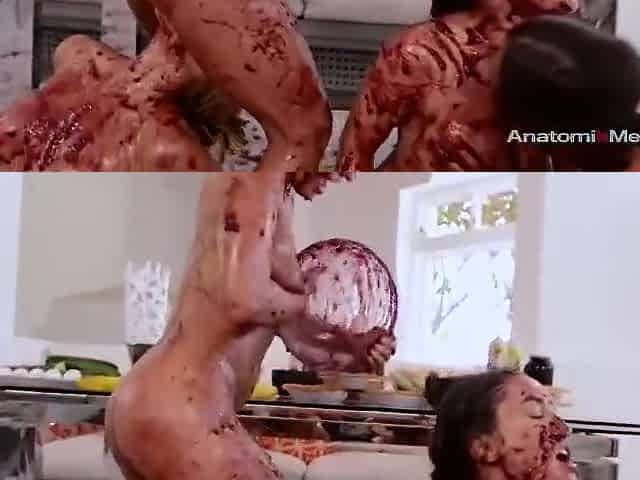Four Sluts Playing With Food - Gabriella Paltrova And Hope Howell