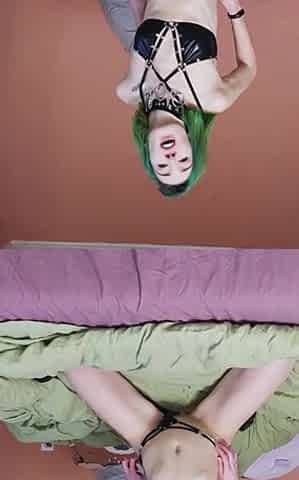 Your Slender Emo GF Secretly Masturbates in her Bedroom!