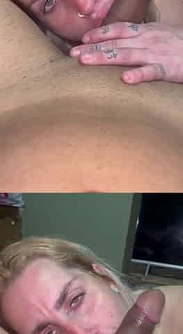 Deepthroat and squirt