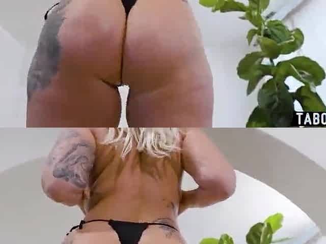 Large titties and round wet booty pornstar golden-haired coarse cunt pounding