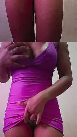 Youthful beauty doing a striptease and masturbating.