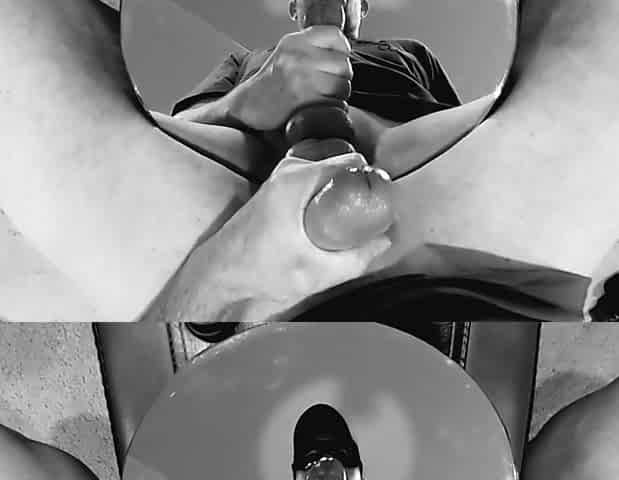 Edging the Mirror- Dribbling Cum