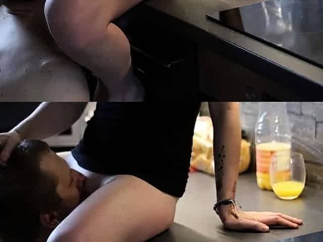 Kitchen Counter Quickie - Listen to My Orgasm