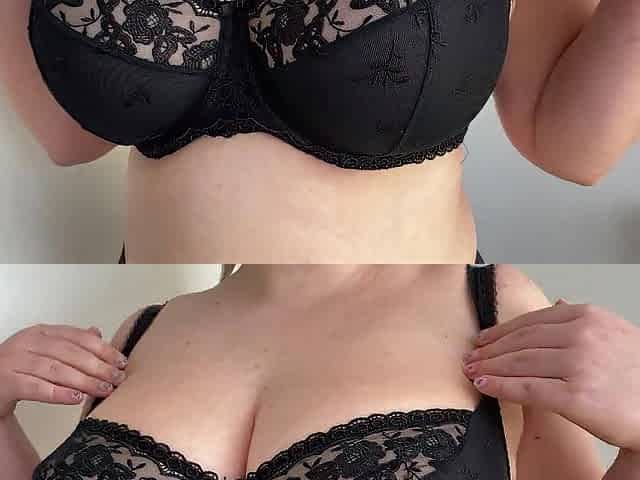 Curvy secretary in lace underware with unshaved snatch