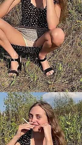 Smoking and Spitting Fetish