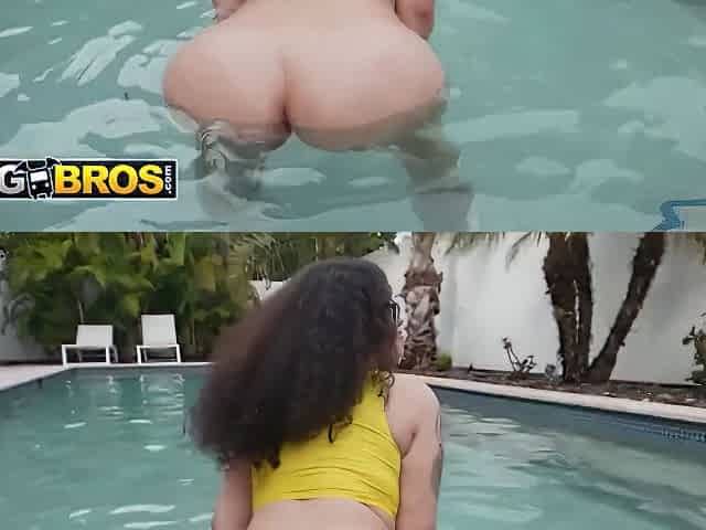 Remy Woods Gets On All Fours And Asks To Be Fucked In Doggystyle By The Pool