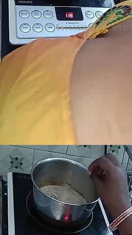 Making Tea in Hot Blouse