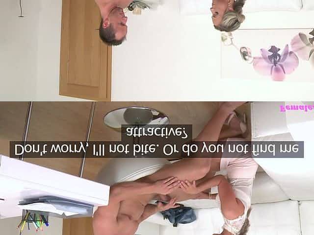 Handsome stud penetrates slut Caitlin during the job interview