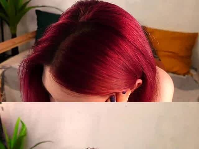 Amateur redhead teen sucks dildo