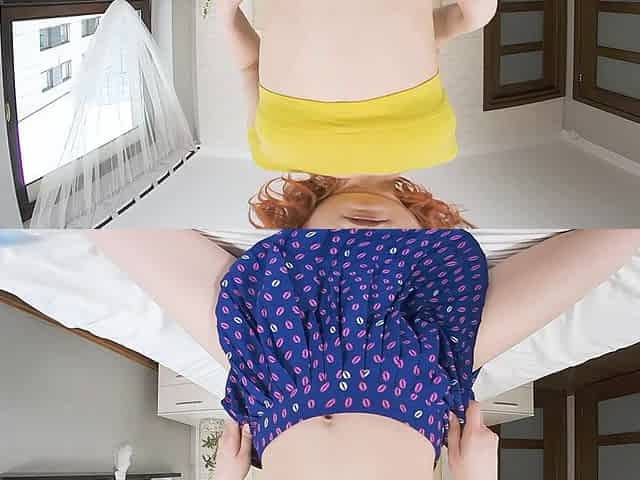 Tall Lean and Very Sexy, Miss Sheryl From Russia Plays with Her Glass Dildo in VR
